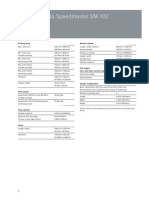 Speedmaster SM 102 Technical Data Sheet
