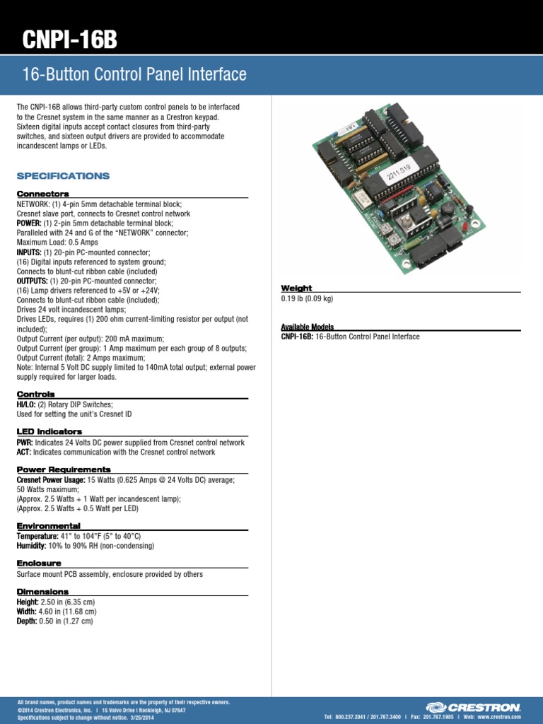B 4.2 Module For Control System | PDF