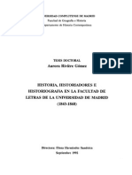 Historia de la Facultad de Letras de Madrid (1843-1868