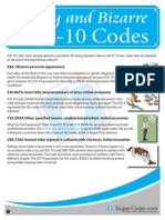Funny and Bizarre ICD-10 Codes