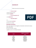 Aggettivi Di Nazionalità