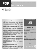 Prova - 2013 Psicologia Jurídica