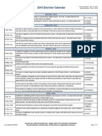 2010 Colorado Election Calendar