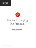 Thanks For Buying Our Product.: Slide Elite - Keynote Template