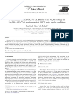 Performance of NiCrAlY, Ni-Cr, Stellite-6 and Ni3Al Coatings in Na2SO4 - 60% V2O5 Environment at 900°C