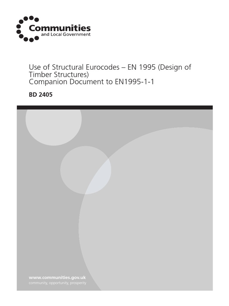 Structural Eurocode Timber Bd2405 | PDF | Structural Load | Strength Of ...