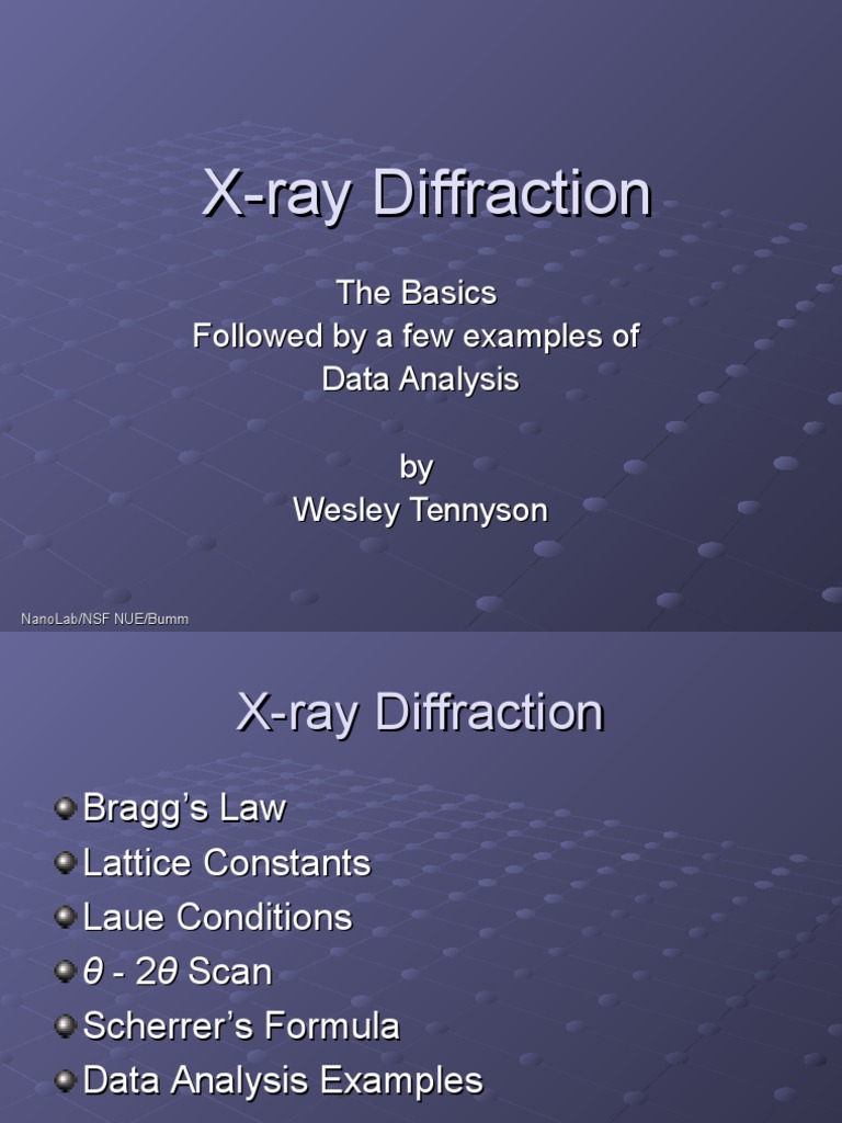 Understanding X-ray Diffraction Basics | PDF | X Ray Crystallography ...