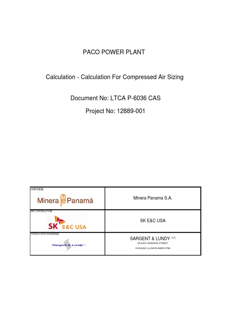 Compressed Air Sizing | PDF | Gas Compressor | Valve