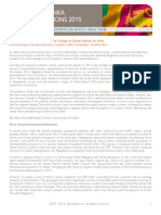 Sri Lanka 2015 Elections Analysis