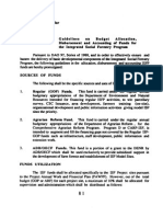 Guidelines on Budget Allocation Disbursement and Acctg for Funds for the Integrated Social Forestry Program