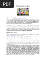Chamada de Artigos