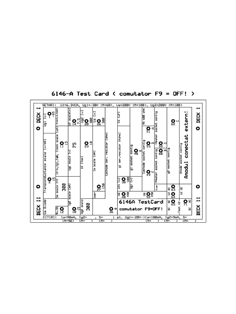 6146B Test Card | PDF