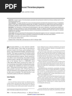 Pantoprazole Induced Thrombocytopenia