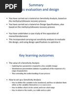 CE2105 Slides Summary - ProcessEvaluationandDesign