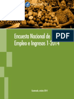 Encuesta Nacional de Empleo e Ingresos 2014 Guatemala