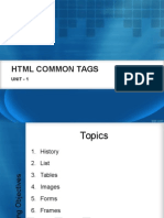 Unit-1 HTML Common Tags