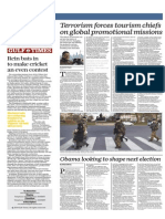 Terrorism Forces Tourism Chiefs On Global Promotional Missions - Gulf Times 22 Jan 2015