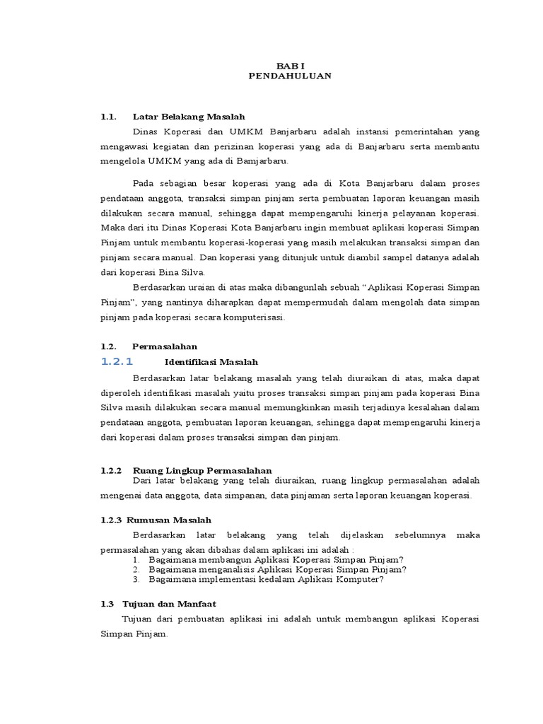 Bab I Pendahuluan