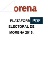 Plataforma Electoral de Morena 2015