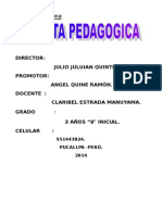 Carpeta Pedagogica 2014 Claribel