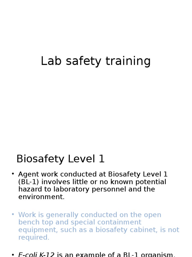 Lab Safety Training Laboratories Safety