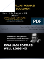 Evaluasi Formasi Kuliah 1 Log Sumur Dan Lingkungan Pemboran