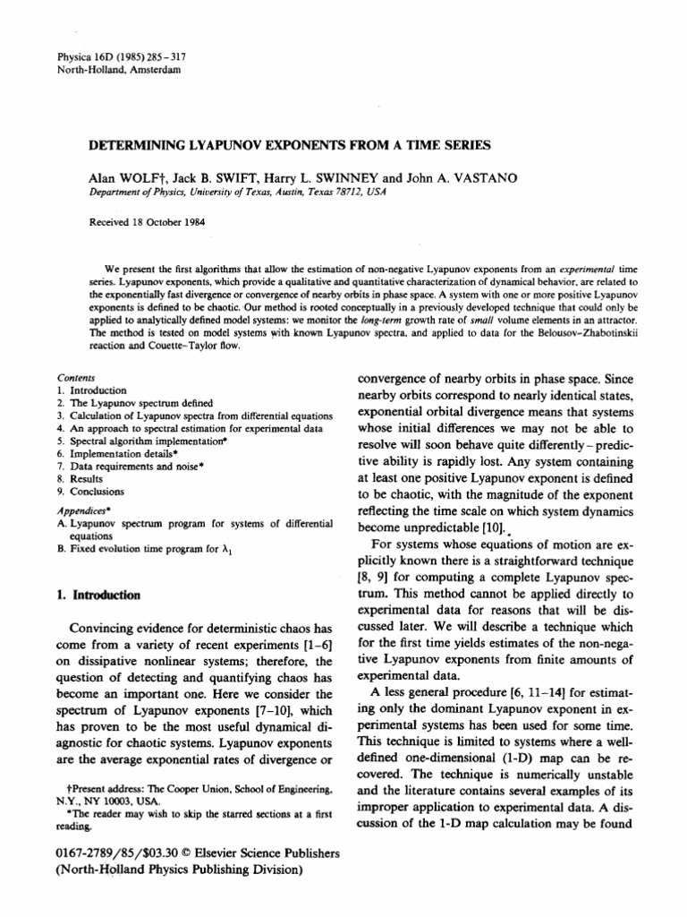 Lyapunov Exponents and Chaos Theory | PDF | Chaos Theory | Attractor