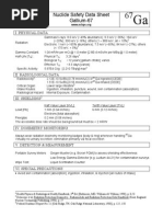 Ga Ga: Nuclide Safety Data Sheet Gallium-67