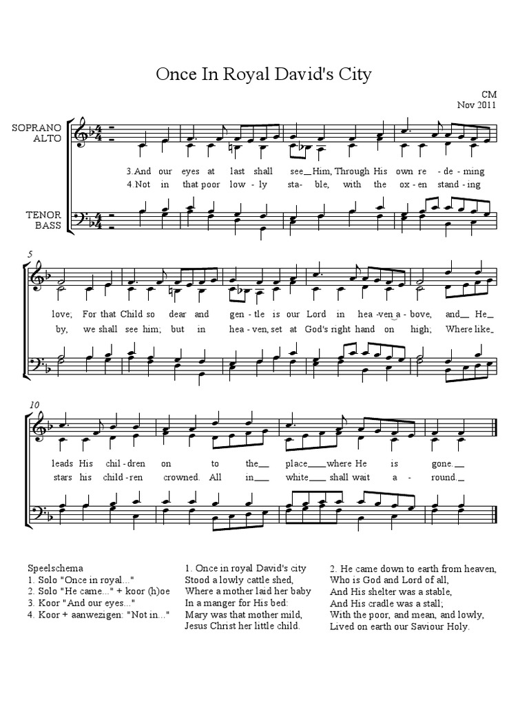 Once In Royal David S City Cm Nov 2011 Jesus Religious Belief And Doctrine