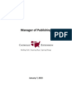  Manager of Publishing