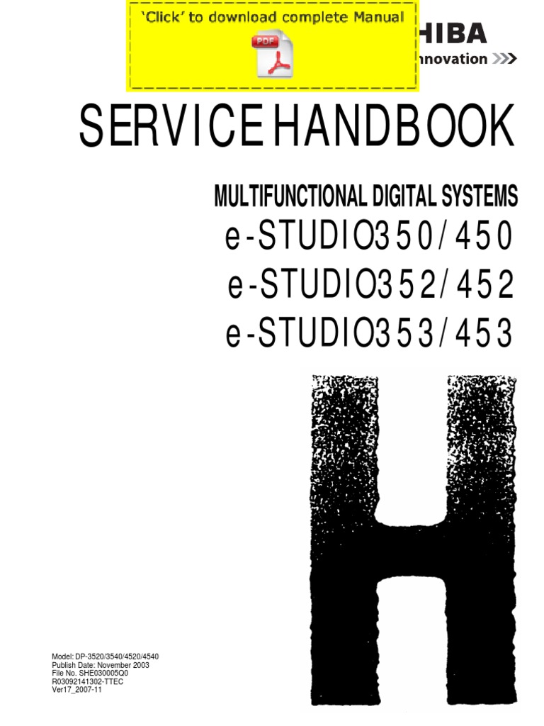Toshiba-tec Estudio 350 450 352 452 353 453 Service Manual Pages |  Microsoft Windows | Battery (Electricity)