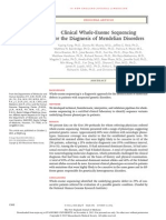 Clinical Whole-Exome Sequencing For The Diagnosis of Mendelian Disorders