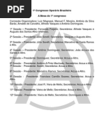 Primeiro Congresso Operário Brasileiro