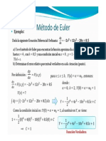 Ecuaciones Diferenciales Ordinarias- Metodo de Euler