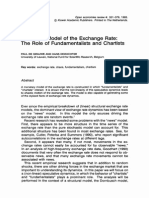 A Chaotic Model of The Exchange Rate: The Role of Fundamentalists and Chartists