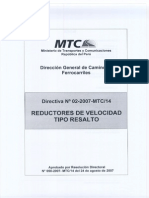 04 Reductores de Velocidad Tipo Resaldo