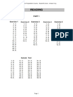 Reading: Level B2 Exam Preparation Course - Student's Book - Answer Key