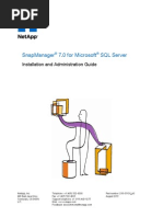 SnapManager 70 For Microsoft SQL Server