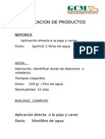 Dosificacion de Productos