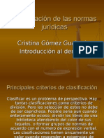 Clasificación de Las Normas Jurídicas