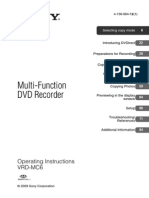 Vrdmc6 Operating Instructions