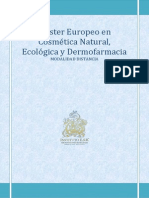 MASTER COSMETICA NATURAL Y ECOLOGICA Y DERMOFARMACIA