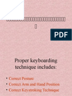 Keyboarding Technique