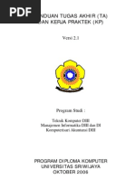 Download Petunjuk Tugas Akhir Dan Kerja Praktek by manukdedali SN25346842 doc pdf