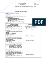 Date of Preparation Date of Teaching Class