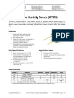 27920 Humidity Sensor Documention S1101 v1.0