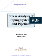 Stress Analysis of Piping Systems and Pipelines - Harvard - University