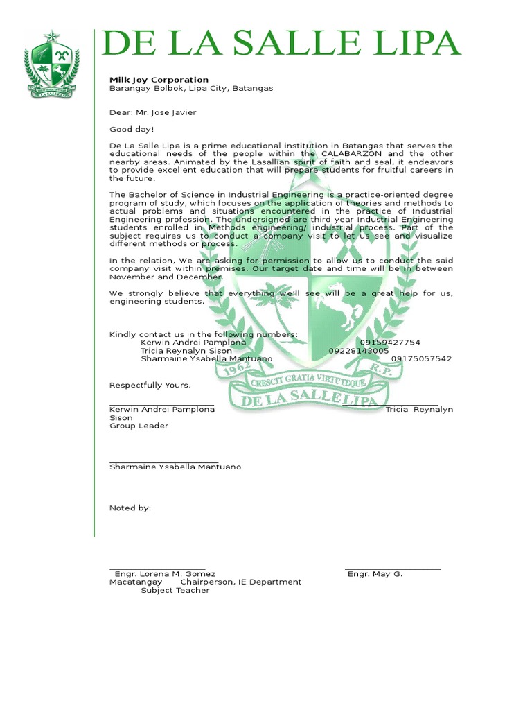 Milk Joy Corporation PDF Industrial Engineering Master Of Arts