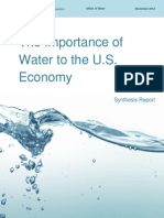 EPA Report on Water's Importance to the US Economy