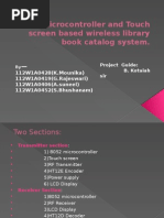 Microcontroller and Touch Screen Based Wireless Library Book Catalog System